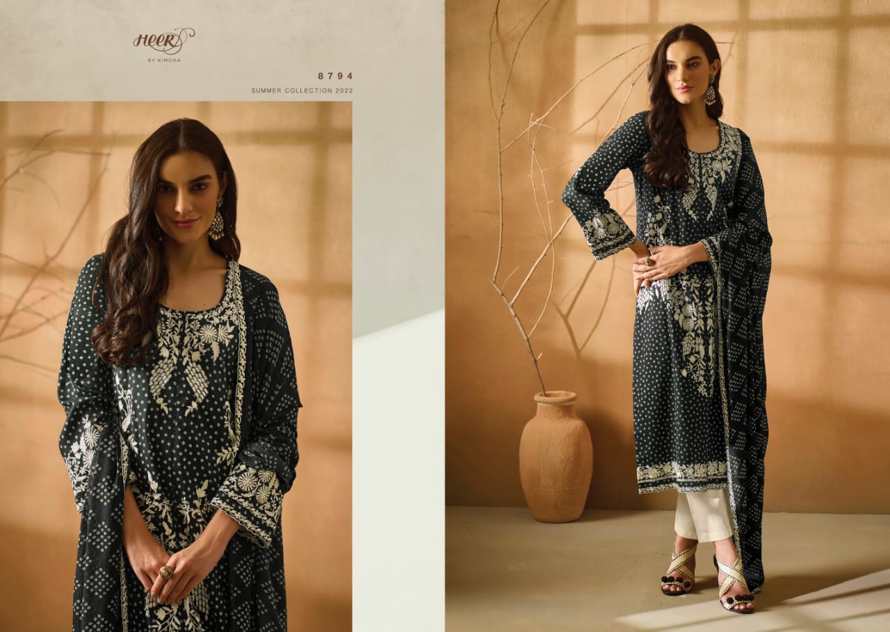 Kimora Gara Fancy Casual Wear Pure Cotton Printed Designer Suit Collection